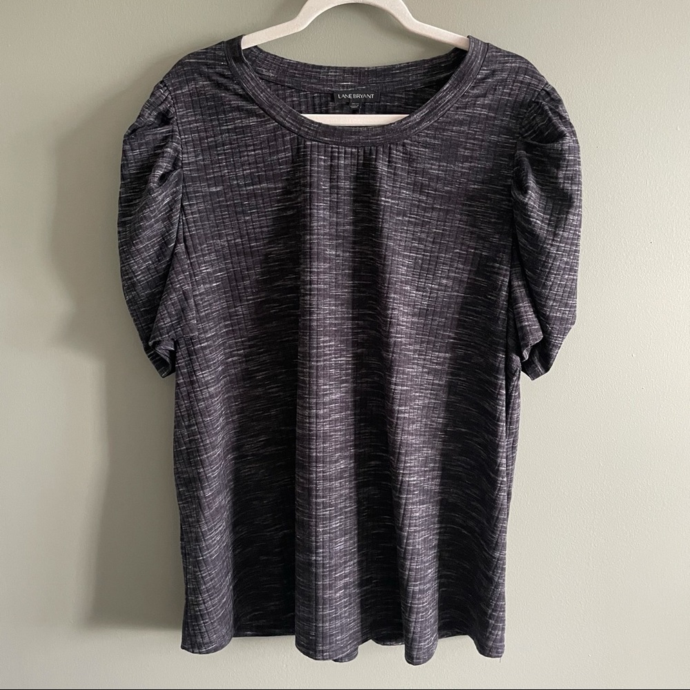 Puff Statement Sleeve Lane Bryant Short Sleeve Top